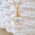 Collier avec pendentif étoile en plaqué or et perle contenant votre lait maternel C02