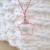 Collier avec pendentif étoile en plaqué or rose et perle contenant votre lait maternel C02