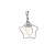 Collier avec pendentif étoile et perle contenant vos mèches de cheveux