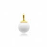 Collier simple doré à l'Or contenant votre lait maternel C24