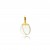 Collier simple doré à l'Or contenant contenant vos mèches de cheveux