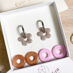 Coffret créoles L'Audace en Rose