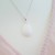Collier avec perle de forme coeur/goutte ou anneau contenant votre lait maternel C13