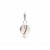 Collier avec pendentif anneau, zircons et perle contenant vos mèches