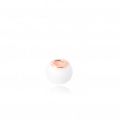 Perle adaptable Pandora doré à l'Or rose contenant votre lait maternel