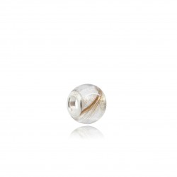 Collier homme simple avec perle style Pandora contenant vos mèches de cheveux sans lait maternel