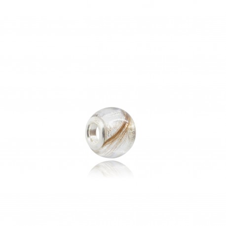ollier homme simple avec perle style Pandora contenant vos mèches de cheveux