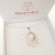 Collier avec pendentif anneaux 2 ronds/1 hexagone et perle contenant votre lait maternel C01